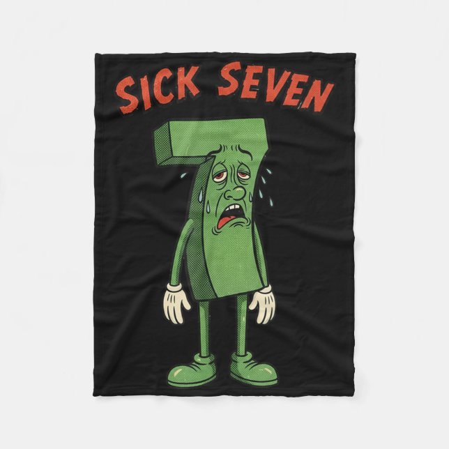 Sick Seven 67 Meme Halloween Costume Fun Retro Hum Fleecedecke (Vorderseite)