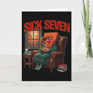 Sick Seven 67 Meme Halloween-Kostüm Lustig Cozy Au Karte