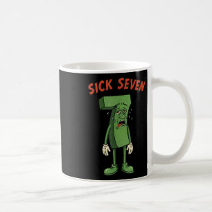 Sick Seven 67 Meme Halloween Kostüm Spaß Retro Hum Kaffeetasse