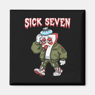 Sick Seven 67 Meme Lustig Gen Alpha Slang Brainrot Magnet