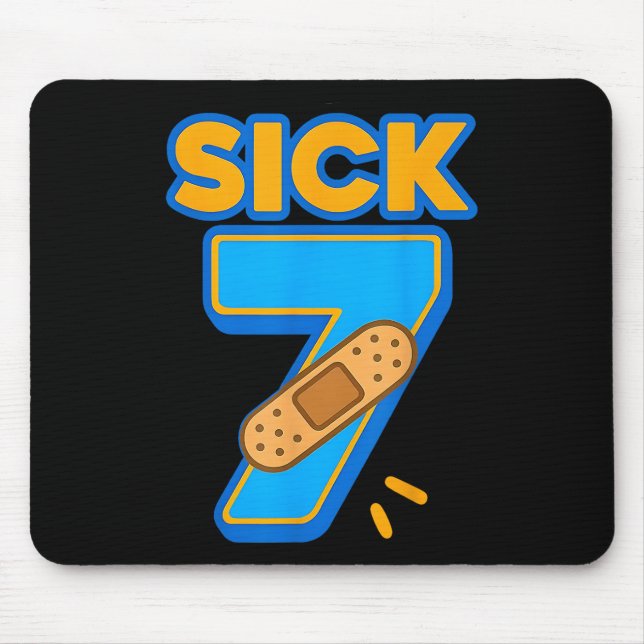 Sick Seven Meme Six Seven Sick 7 Funny Birthday By Mousepad (Vorne)