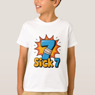 Sick Seven Meme T-Shirt Six Seven Lustiger Wortwit