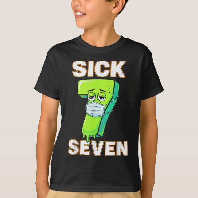Sick Seven Meme Tee Six Seven Fun Wordplay Drip De (Vorderseite)