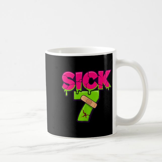 Sick Seven Meme Tee Six Seven Fun Wordplay Drip  Kaffeetasse (Rechts)