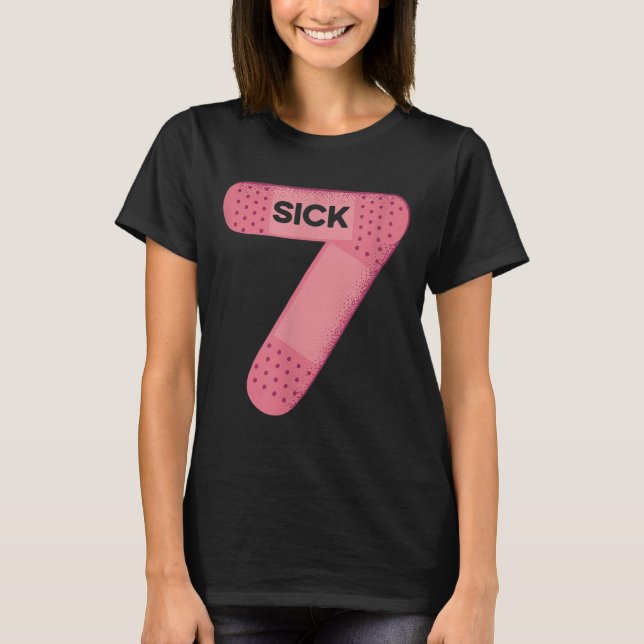 Sick Seven Meme Tee Six Seven Funny Wordplay  (Vorderseite)