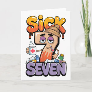 Sick Seven Six Seven 6 7 Lustig 67 Gen Alpha Slang Karte