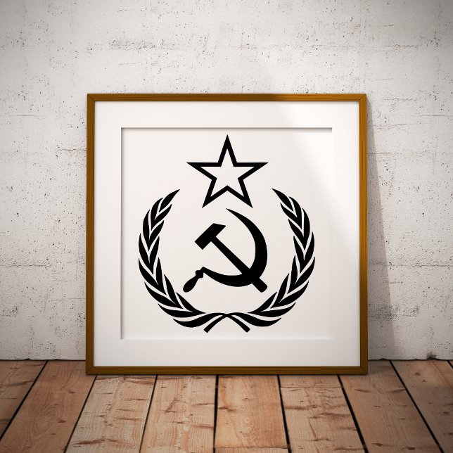 Sickle And Hammer, USSR, CCCP, Communism Fotodruck (Von Creator hochgeladen)
