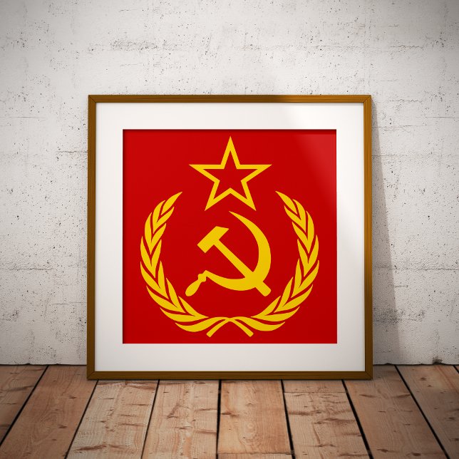 Sickle And Hammer, USSR, CCCP, Communism Poster (Von Creator hochgeladen)