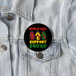 SICKLE CELL Awareness SUPPORT SQUAD Button