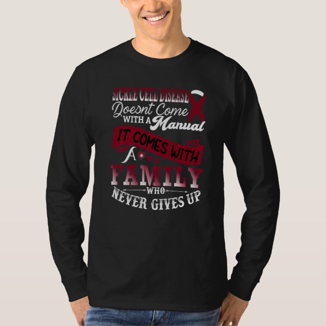 Sickle Cell Disease Awareness Family Support Burgu T-Shirt (Vorderseite)