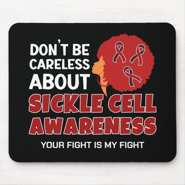 SICKLE ZELLENBEWUSSTSEIN Sei kein sorgloser Unters Mousepad (Vorne)