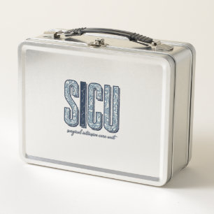 SICU Chirurgische Intensivstation Retro-Shirt De Metall Brotdose