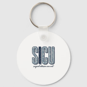 SICU Chirurgische Intensivstation Retro-Shirt De Schlüsselanhänger