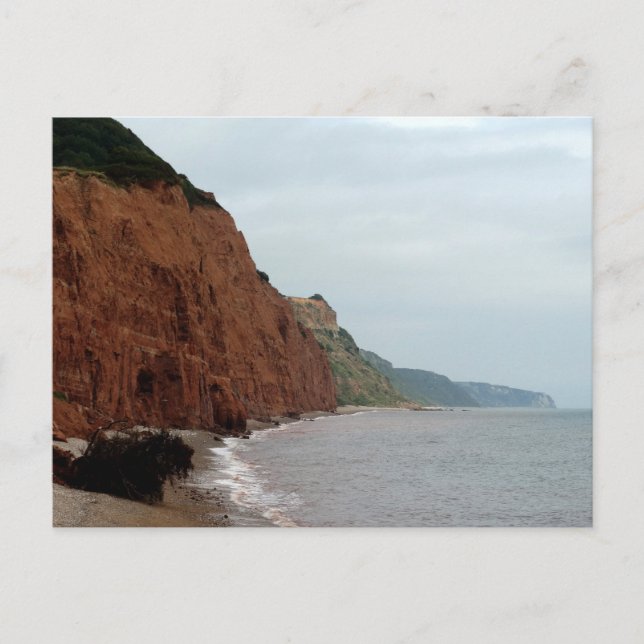 Sidämische Meeresklippen und Foto Postkarte (Vorderseite)