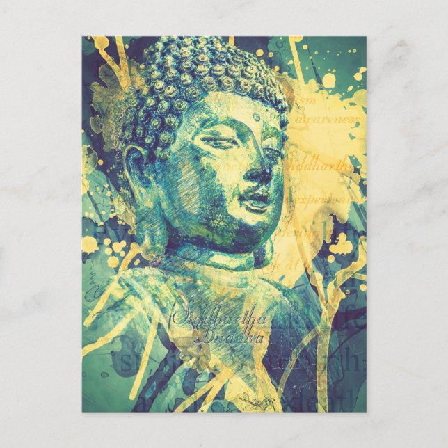 Siddhartha Buddha Postkarte (Vorderseite)