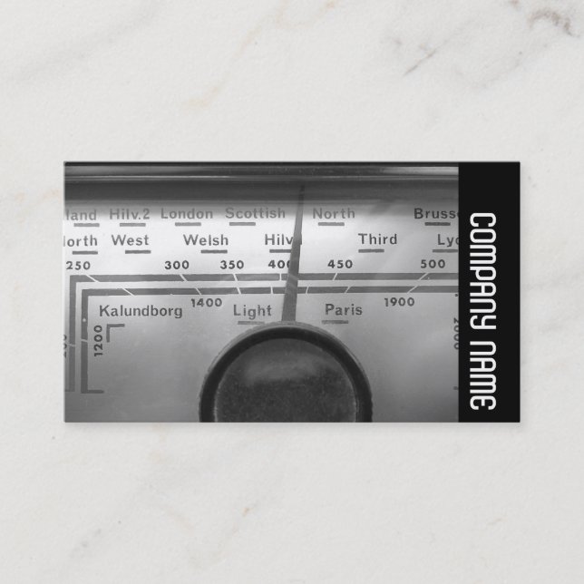 Side Band - Old UK Radio Dial Visitenkarte (Vorderseite)
