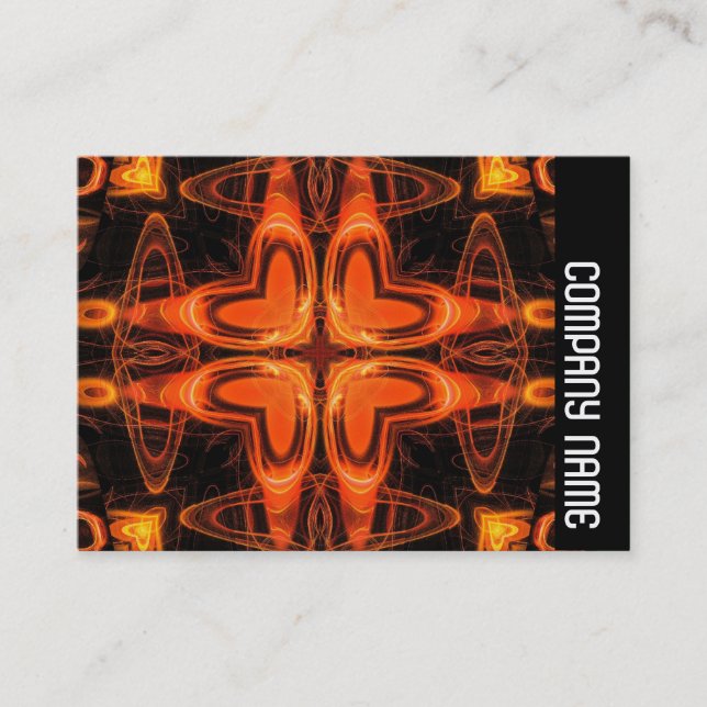 Side Band - Orange Kaliediscope 03 Visitenkarte (Vorderseite)