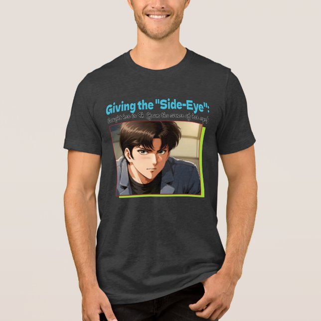 Side-Eye 4K Tri-Blend Shirt (Vorderseite)