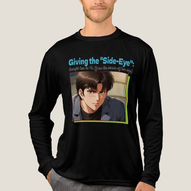 Side-Eye 4K Tri-Blend Shirt (Vorderseite)