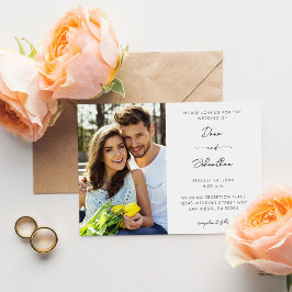 Side Foto Moderne Kalligrafie Hochzeit Einladung