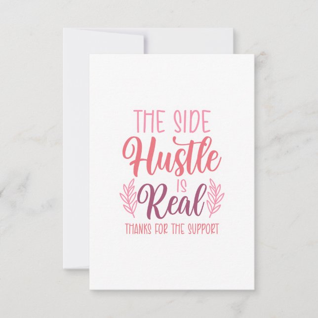 Side Hustle danke Ihnen Karten (Vorderseite)