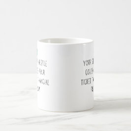 Side Hustle Financial Freedom Karriere Dollar Gehe Kaffeetasse