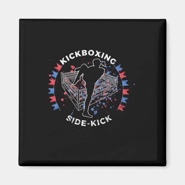 Side Kick Kickboxen  Magnet (Vorne)