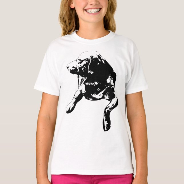 Side-Look Labrador Holiday T-Shirt (Vorderseite)