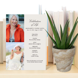 Side Photos Celebration of Life Flat Program Programm