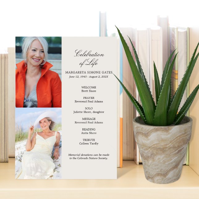 Side Photos Celebration of Life Flat Program Programm (Von Creator hochgeladen)