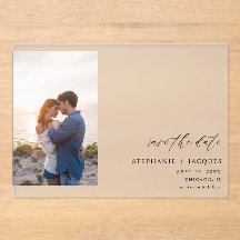 Side V Foto Modernes Save the Date