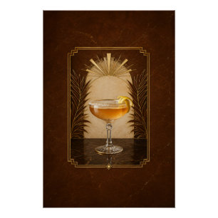 Sidecar Art Deco Poster Bar Kunst