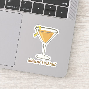 Sidecar Cocktail Aufkleber