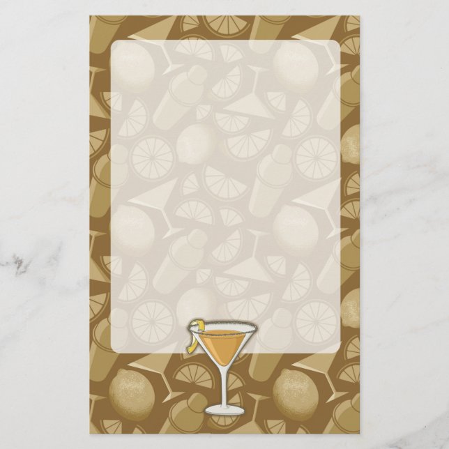 Sidecar Cocktail Briefpapier (Vorderseite)