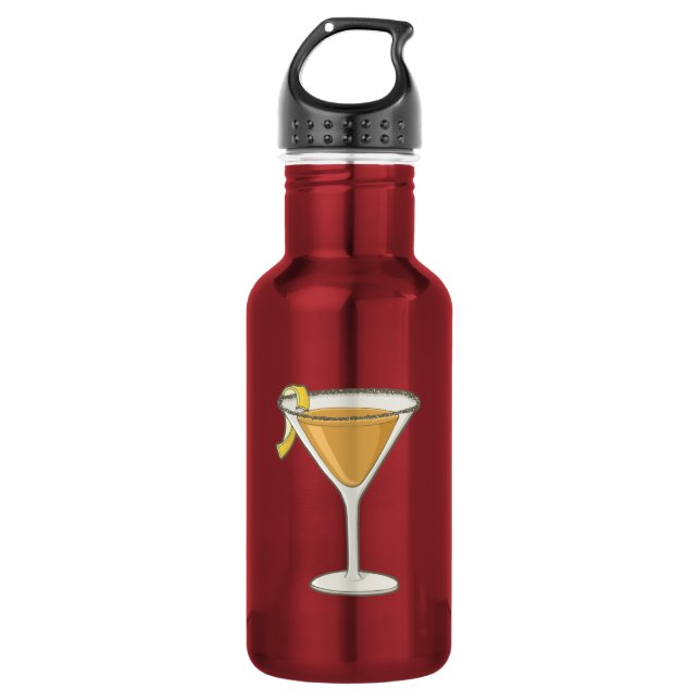 Sidecar Cocktail Edelstahlflasche (Vorderseite)