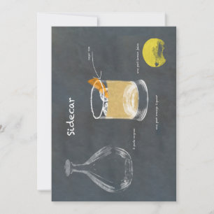 Sidecar-Cocktail Einladung