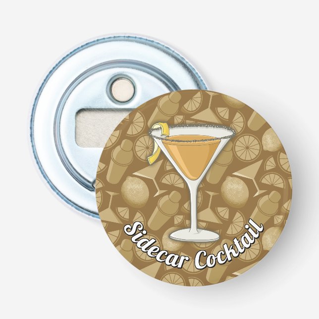 Sidecar Cocktail Flaschenöffner (Vorderseite)