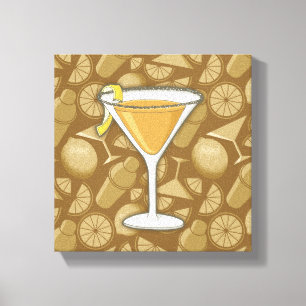 Sidecar-Cocktail Leinwanddruck