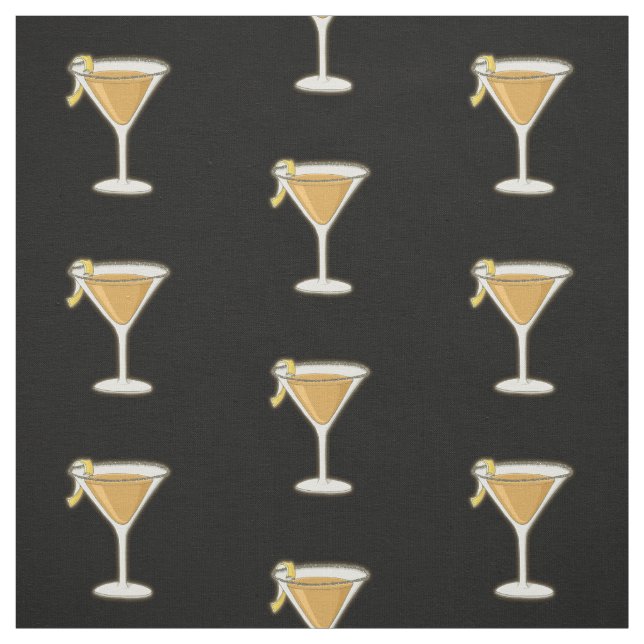 Sidecar Cocktail Muster Stoff (Muster)