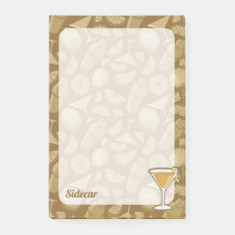 Sidecar Cocktail Post-it Klebezettel