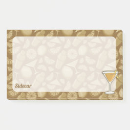 Sidecar Cocktail Post-it Klebezettel
