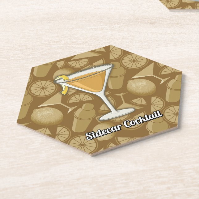 Sidecar Cocktail Untersetzer (angewinkelt)