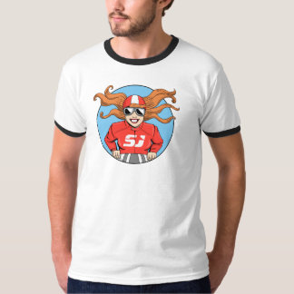 Sidecare Judy der Raglan-Baseball-T - Shirt Männer