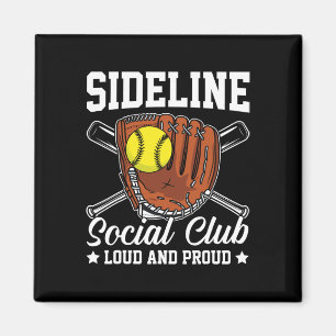 Sideline Social Club Laut Und Stolz Retro-Mama Mot Magnet