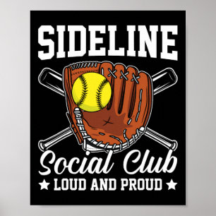 Sideline Social Club Laut Und Stolz Retro-Mutter-M Poster