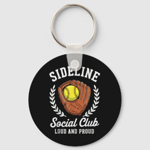 Sideline Social Club Softball Handschuh Ball Proud Schlüsselanhänger