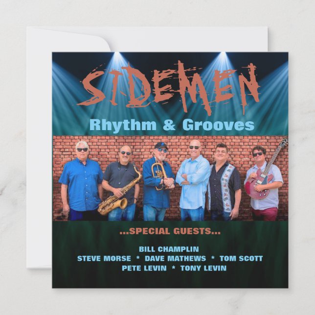 Sidemen Music Band Poster Einladung (Vorderseite)