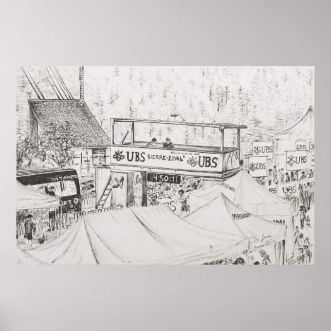 Siders to Zinal Mountain Race The Finish 2012. Poster (Vorne)