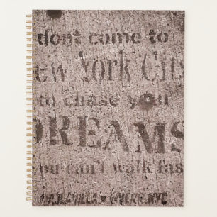 "Sidewalk Dreams-Little Italy, NYC Planner" Planer