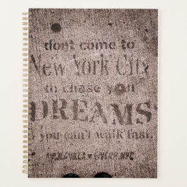"Sidewalk Dreams-Little Italy, NYC" Planner Planer